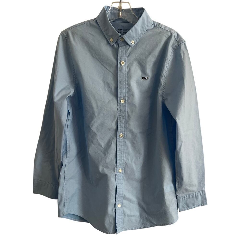 Vineyard Vines Dress Shirt S 8-10 OTG Performance brrr Cotton blend